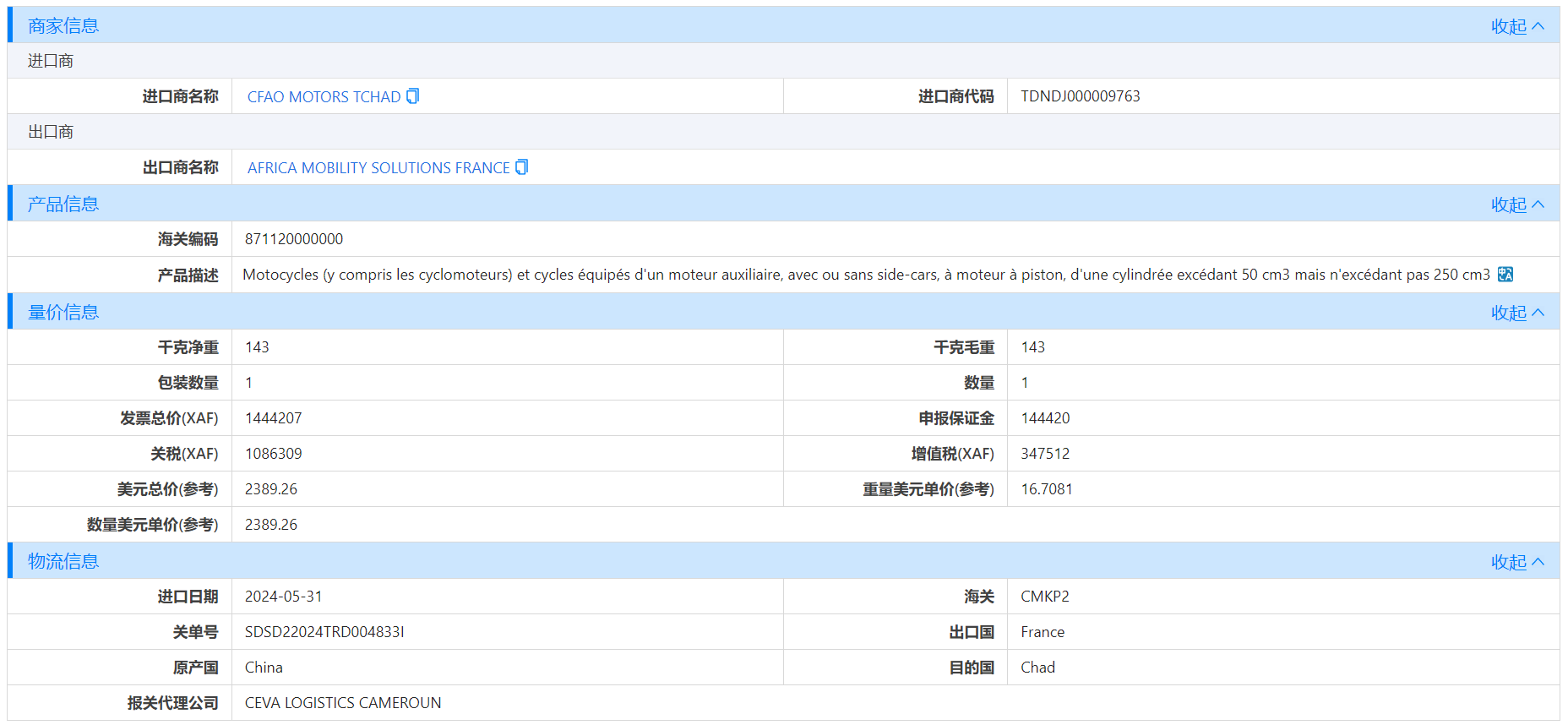 乍得海关数据,海关数据,ballbet贝博海关数据